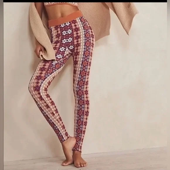 Free People Intimately Free Away With Me Winter Sweater Leggings Size Small NEW - Picture 5 of 7